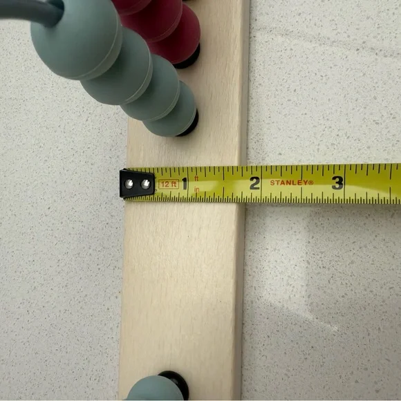 Bigjigs Toys Rainbow Abacus Educational Wooden Base Food-Grade Silicone Beads - Picture 12 of 14